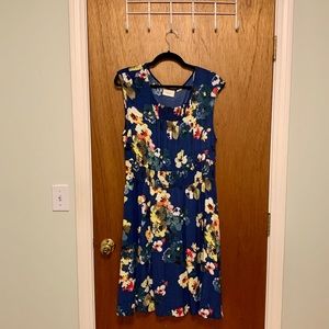 Blue flora dress